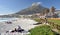 Camps Bay beach and Lions Head Mountain