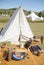 campsite at Daniel Boone Pioneer Days event