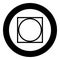 Can be spinning squeezed dry in the washing machine Clothes care symbols Washing concept Laundry sign icon in circle round black