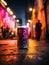 Can of beer, street style, graffiti. Generative AI