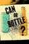 A Can or a Bottle? Beer typography vintage grunge poster. Retro vector illustration.