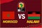 Can Cameroon 2021 Symbol Morocco Vs Malawi Teams Flags