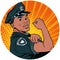 we can do it black policeman African American pop art avatar cha