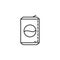 can of soda dusk icon. Element of drinks and beverages icon for mobile concept and web apps. Thin line can of soda icon can be