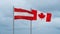 Canada and Austria flag