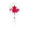 Canada balloon with flag.