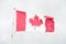 canada canadian flag blowing waving in wind on flagpole with sky behind with top 1 p 20