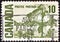 CANADA - CIRCA 1967: A stamp printed in Canada shows `The Jack Pine` painting by Tom Thomson, circa 19