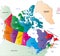 Canada color map