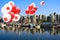 Canada Day Balloons in Vancouver