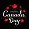 Canada day typography poster. Canadian holiday on July 1st. Vector template for banner, party invitation, greeting card