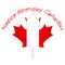 Canada Day Vector Illustration. Happy Canada Day Holiday Invitation Design. Red Leaf Isolated on a white background. Greeting card