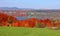 Canada fall landscape during sunny day