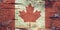 Canada flag on Birch Bark