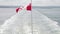 Canada Flag on boat