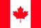 Canada flag, official colors and proportion correctly. High detailed vector flag of Canada.