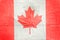 Canada Flag Print on Grunge Poster Paper