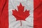 Canada flag printed on a polyester nylon sportswear mesh fabric