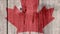 Canada Flag Wooden Fence, Zoom Out