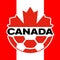 Canada football federation logo with national flag