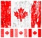 Canada grunge flag set