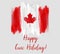 Canada Happy Civic holiday