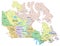 Canada - Highly detailed editable political map with labeling.