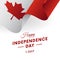 Canada independence day. Vector illustration.