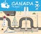 Canada Landmark Global Travel And Journey Infographic Vector