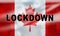 Canada lockdown preventing coronavirus spread or outbreak - 3d Illustration