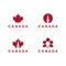 Canada logo theme collection, toronto tower logo, lighting bulb logo icon vector template