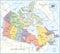 Canada Map - highly detailed vector illustration