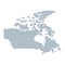 Canada Map - Vector Pixel Solid Contour