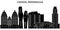 Canada, Mississauga architecture vector city skyline, travel cityscape with landmarks, buildings, isolated sights on