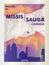 Canada Mississauga skyline city gradient vector poster