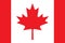 Canada national flag design element. Red maple leaf.