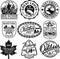 Canada outdoor adventure stickers and patches