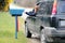 Canada Post Employee Delivering Rural Mail