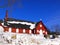 Canada, Province of Quebec, facades of houses in the village of Cap a l`Aigle