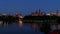 Canada`s capital city of Ottawa at dusk in the fall