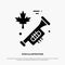 Canada, Speaker, Laud solid Glyph Icon vector