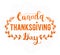 Canada Thanksgiving Day greeting card. Happy Thanksgiving Day