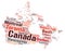 Canada top travel destinations word cloud
