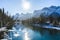 Canada winter landscape, Canmore, Alberta