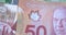 Canadian 50 Dollars close up. CAD currency.