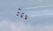 Canadian Airforce Snowbirds In Fly Over