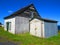 Canadian barns - Are the castles of the country Canada. Impressive, magnificent, irreplaceable. Haut Gaslesie. Quebec.