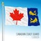 Canadian Coast Guard navy flag, Canada