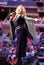 Canadian country singer and songwriter Shania Twain performs at 2017 US Open opening night ceremony