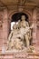 Canadian couple at base of Doulton Fountain, Glasgow Scotland UK